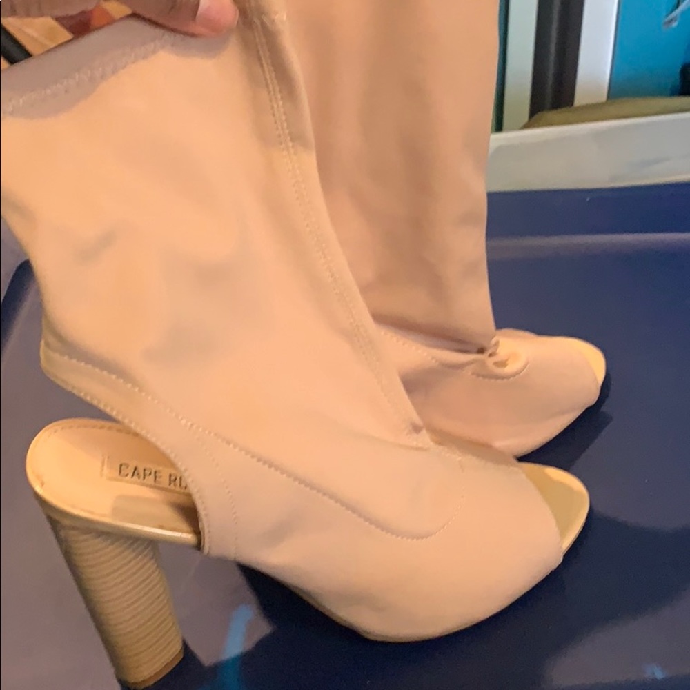 Nude Sock Heels